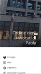 Mobile Screenshot of ordineavvocati-paola.it